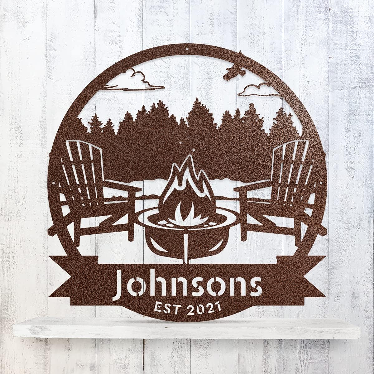 Campfire Monogram Wall Décor B21448