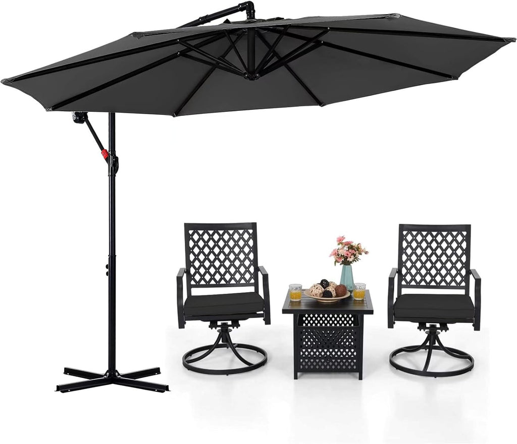 10FT Red Cantilever Patio Umbrella M705