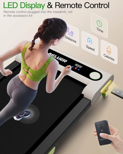 2.5 HP Under Desk Treadmill with Remote Control and LED Display L72621