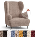 Blue Wingback Chair Slipcover U823096