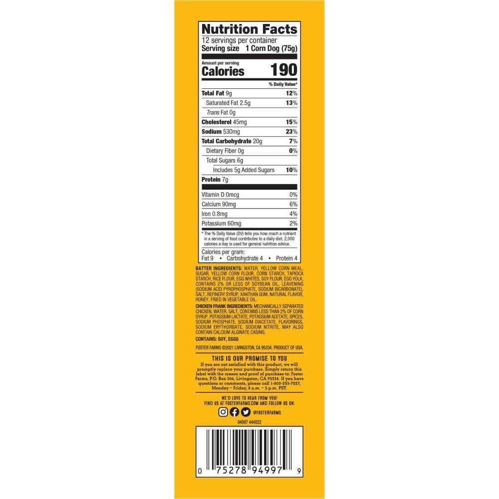 Honey Crunchy Corn Dogs H391