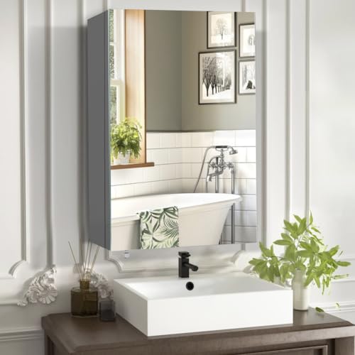 18 inch x 24 inch Frameless Mirror Medicine Cabinet Q5309