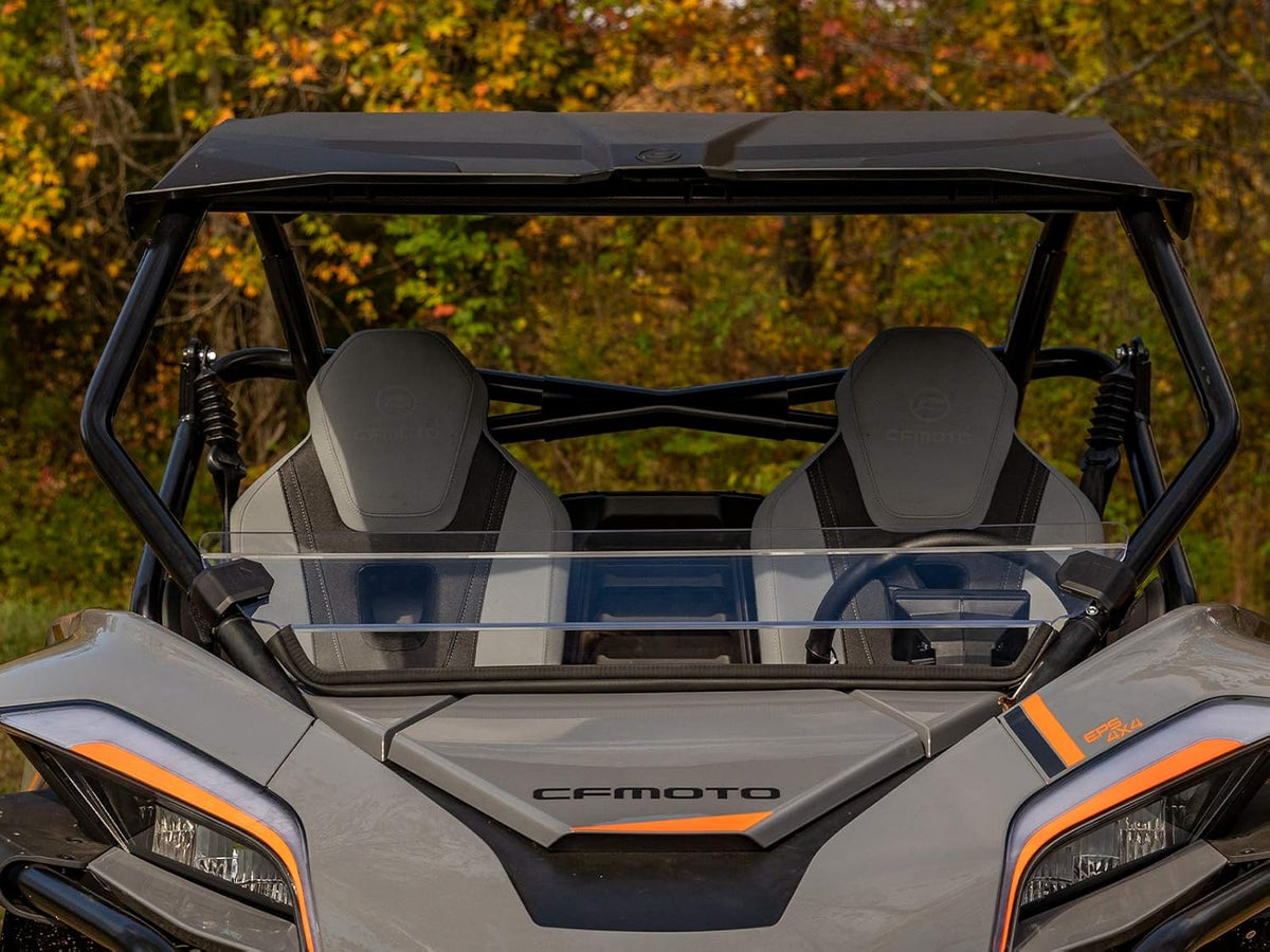 Clear 1/4 Polycarbonate Half Windshield I515