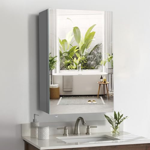18 inch x 24 inch Frameless Mirror Medicine Cabinet Q5309