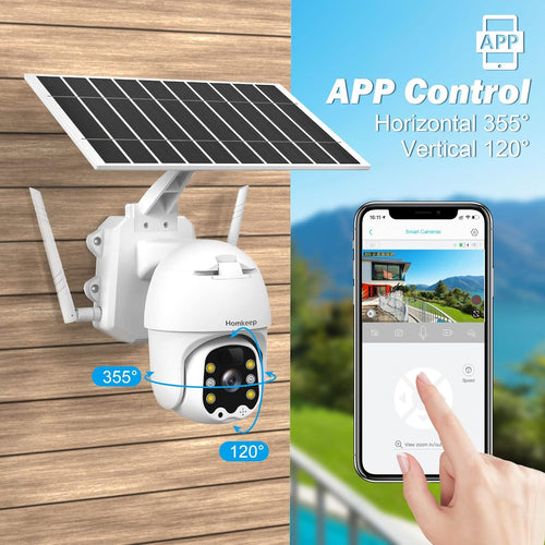 1080P Wireless WiFi Solar Security Camera with Night Vision W95238