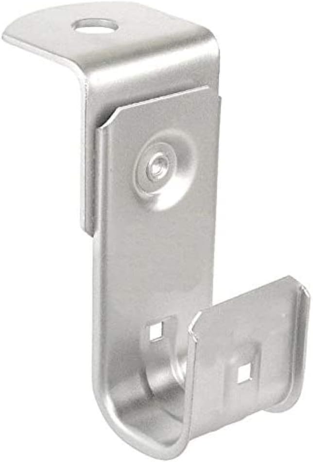 2 Inch Zinc Plated Steel J-Hook with Angle Bracket, 50 Pack A4582