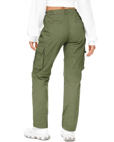 Relaxed Fit Cargo Pants with Zipper Pockets K1869