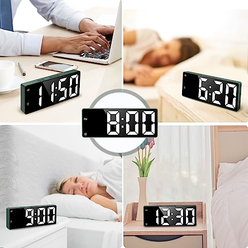 6.5'' LED Digital Alarm Clock with USB Charging Port, Dual Alarm, Snooze V239747