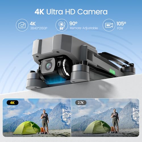 4k Foldable Camera Drone with Brushless Motors F180