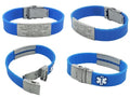 Black Medical Alert Bracelet with Custom Engraving T398856