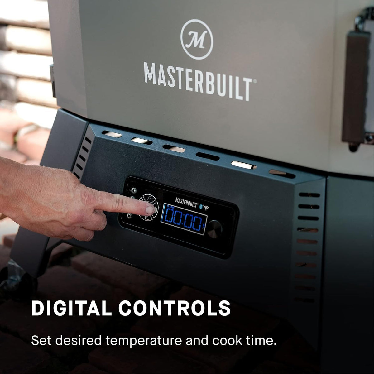 40-inch Digital Charcoal Vertical BBQ Smoker with WiFi Control V168473