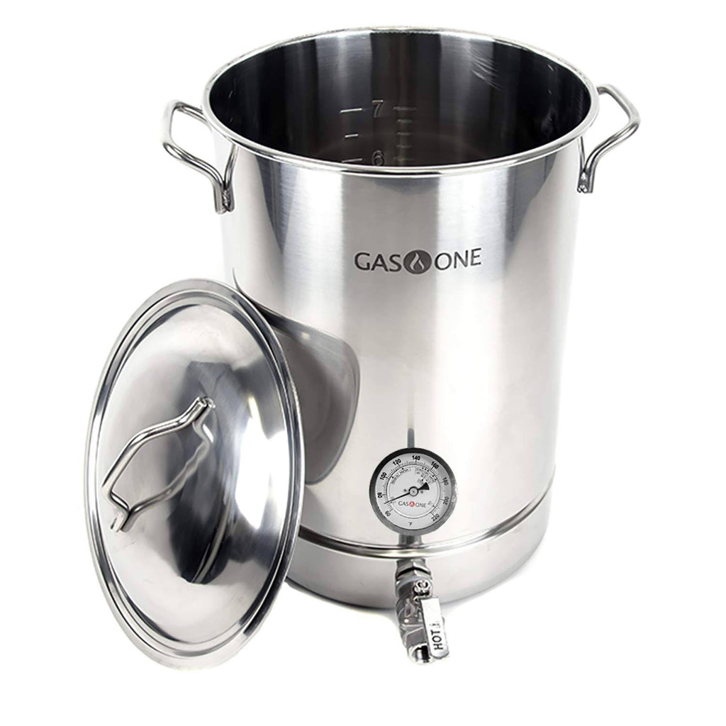 8 Gallon Stainless Steel Brew Kettle Pot 4 PC Set 32 Quart E75297