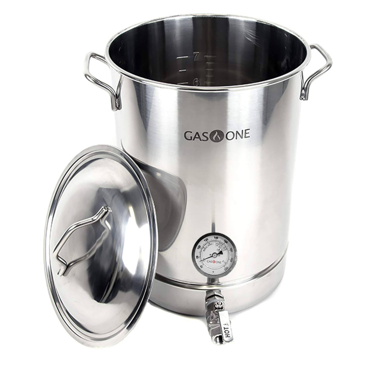 8 Gallon Stainless Steel Brew Kettle Pot 4 PC Set 32 Quart E75297