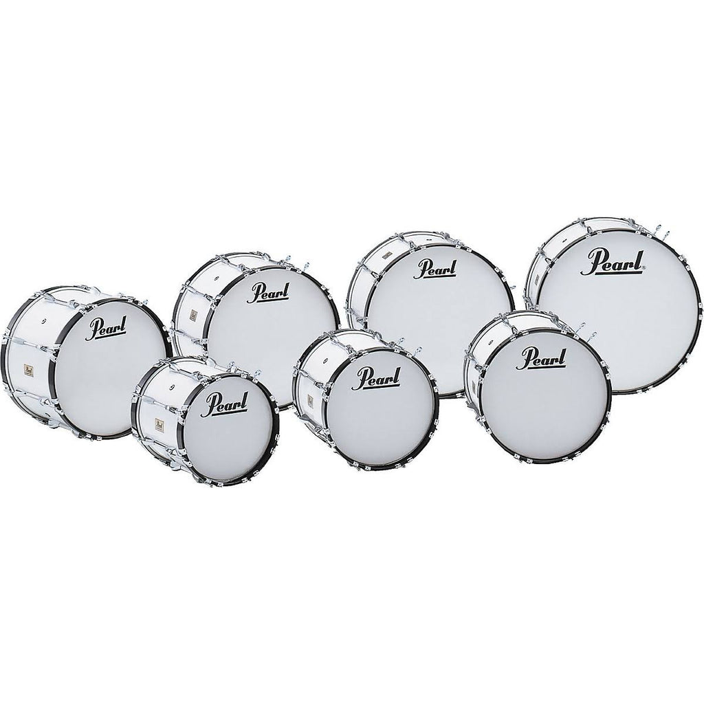 Pure White 20x14 Marching Bass Drum E813