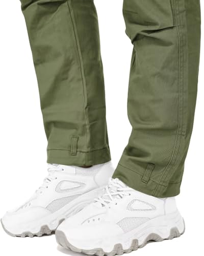 Relaxed Fit Cargo Pants with Zipper Pockets K1869