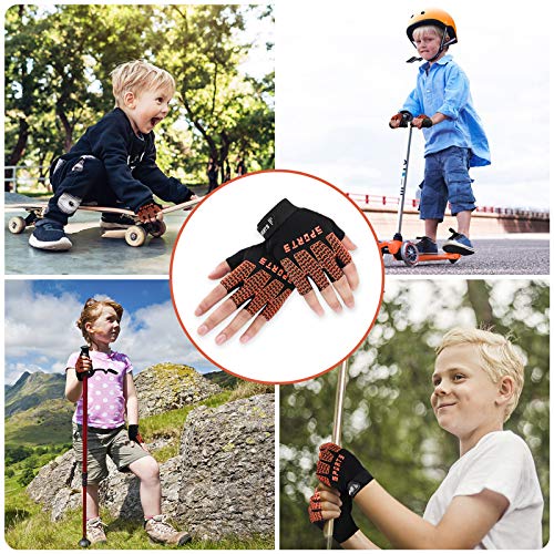 Kids Half Finger Cycling Gloves R545831