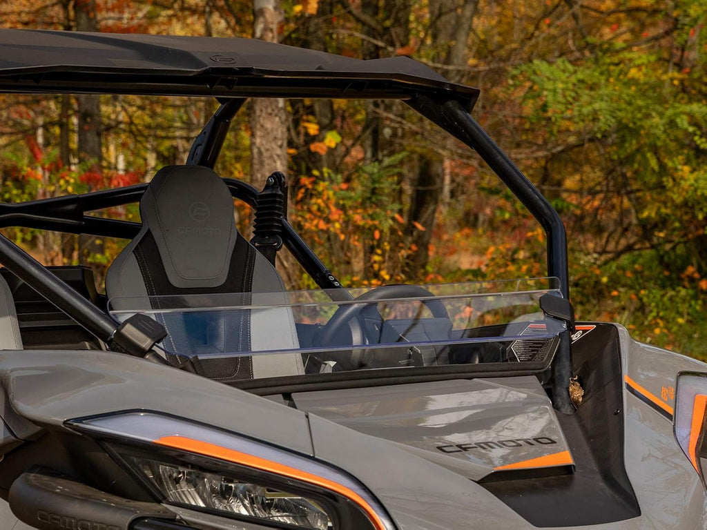 Clear 1/4 Polycarbonate Half Windshield I515