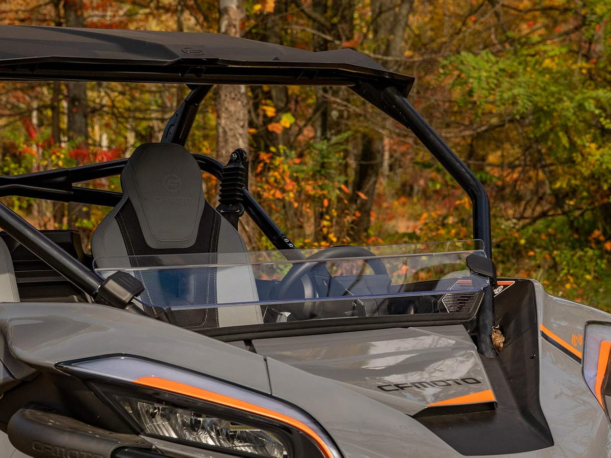 Clear 1/4 Polycarbonate Half Windshield I515