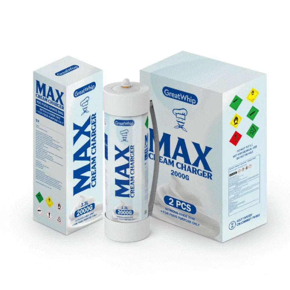 3.3L/2000g Tank Whipped Cream Chargers (2 Cylinders) Y575