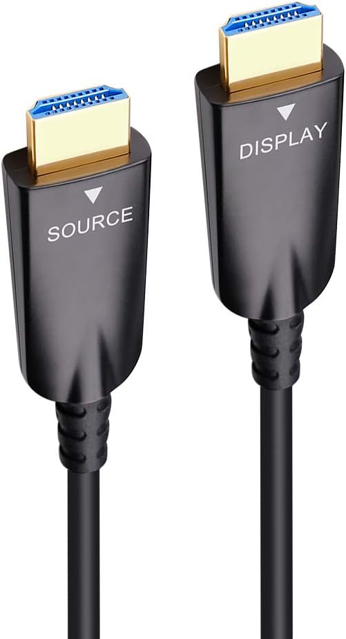 328 Feet Fiber Optic HDMI Cable 4K 30Hz 1080p 60Hz Black V696074