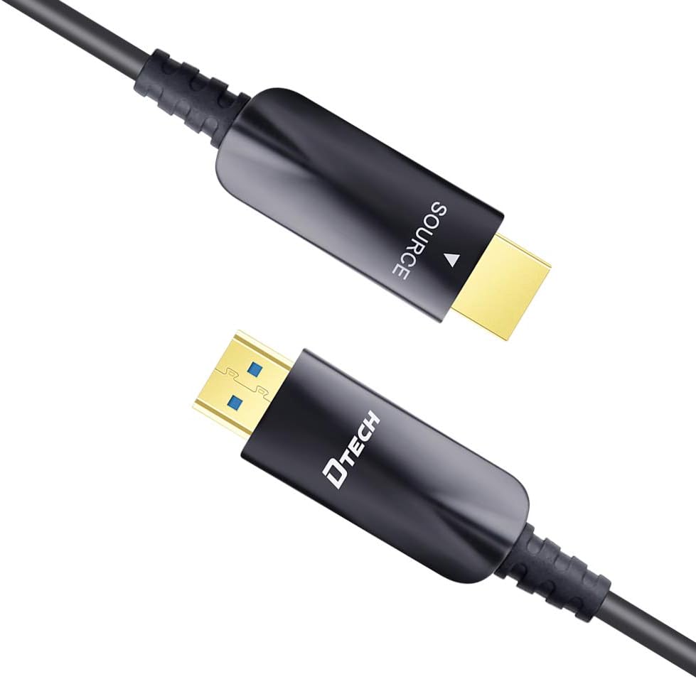 328 Feet Fiber Optic HDMI Cable 4K 30Hz 1080p 60Hz Black V696074