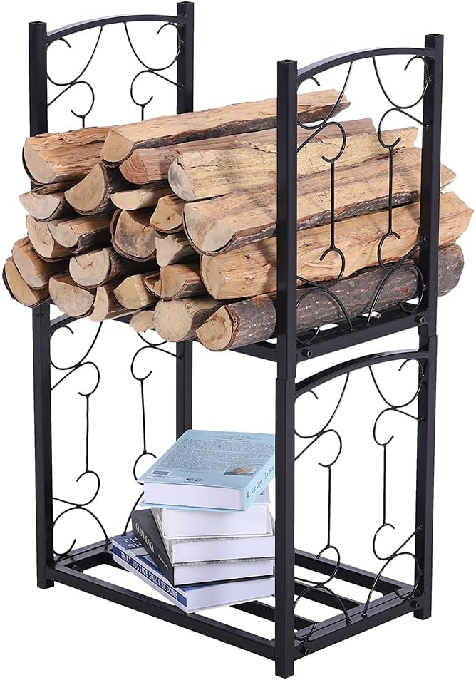 4ft Heavy Duty Metal Firewood Rack O232235