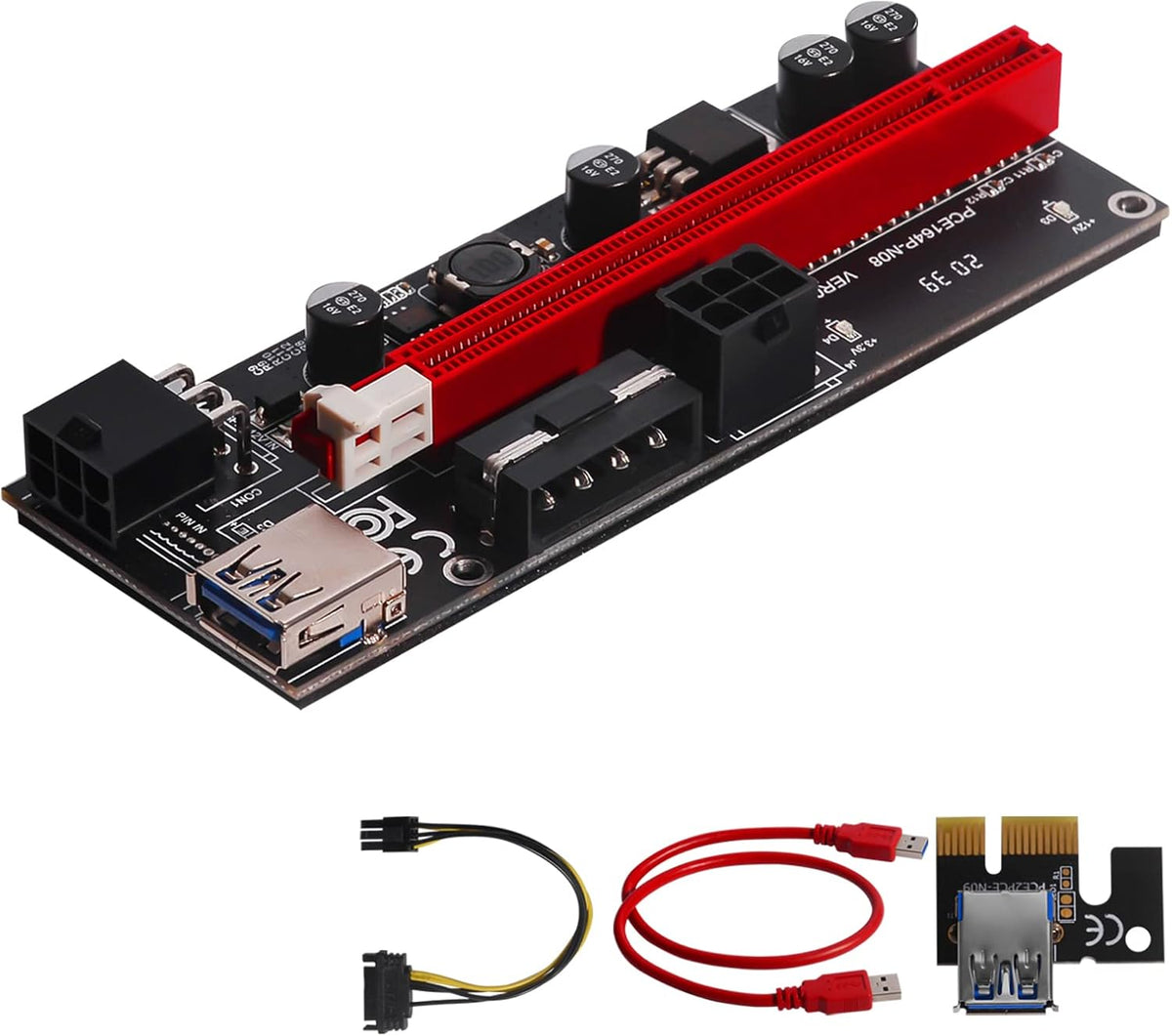 PCI-E Riser 1X to 16X USB 3.0 Cable A221019