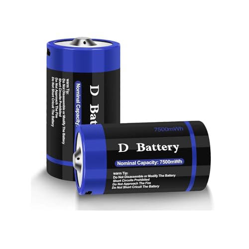 4 Pack Rechargeable C Cell Batteries 1.5v Lithium 4100mWh E307906