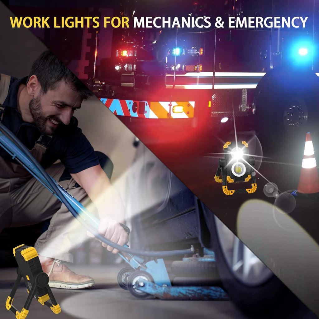 3000 Lumen 30W Rechargeable Cob & XPG LED Work Light A910865