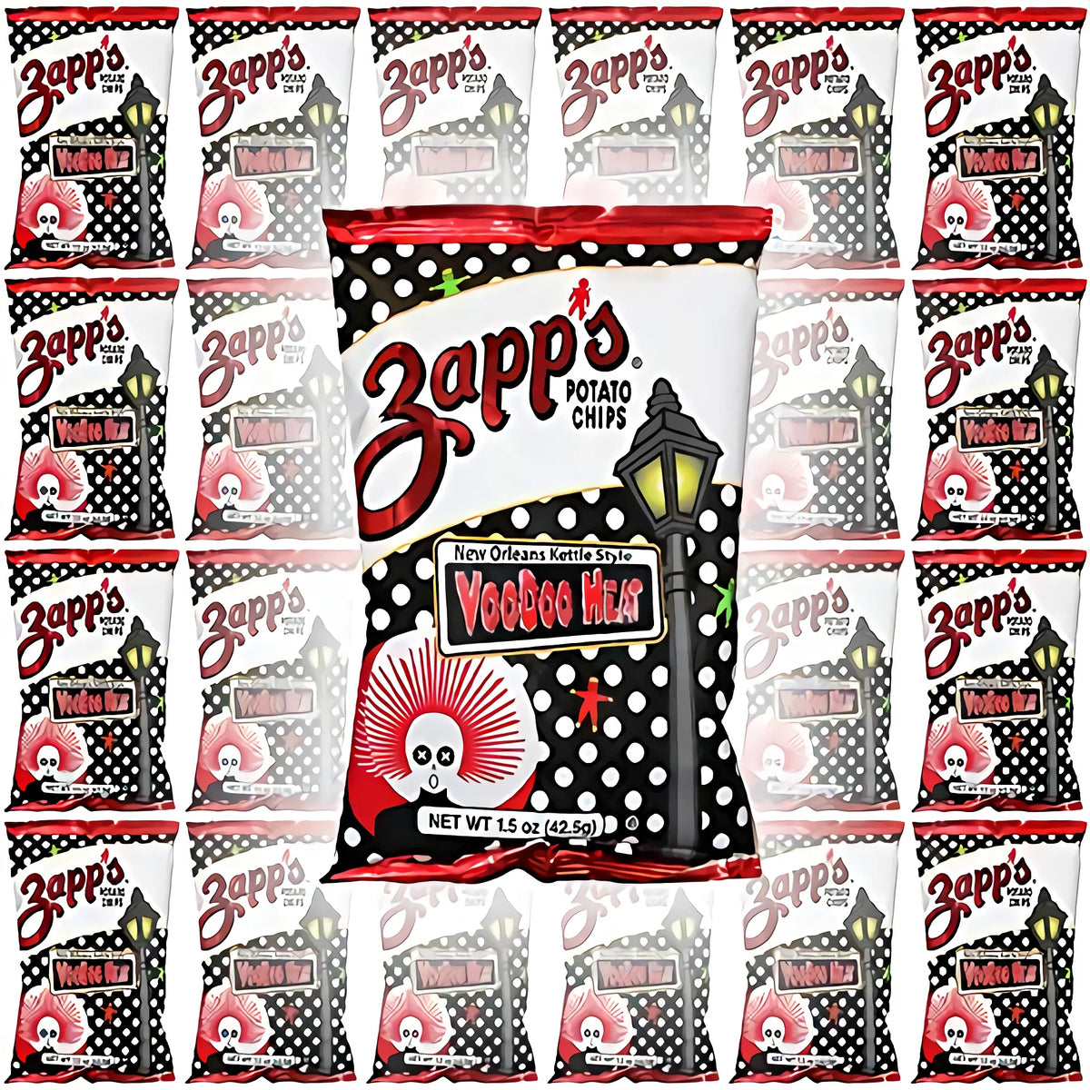 VooDoo Heat Kettle Style Potato Chips, 1.5oz Bag (24-Pack) F168025