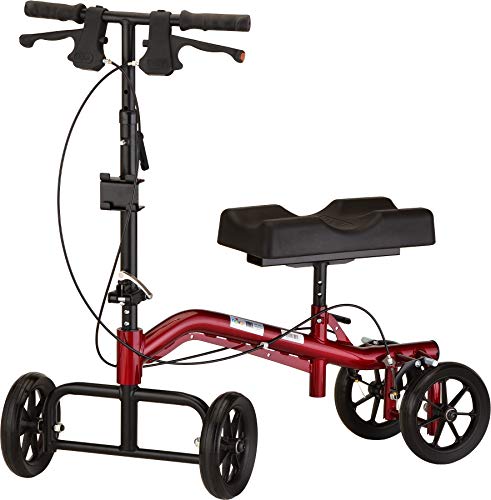 Red Heavy Duty Knee Scooter, 400 lb Weight Capacity V897