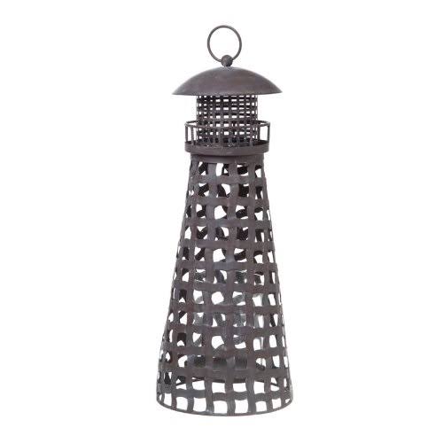 Metal and Glass Cylinder Lantern H517