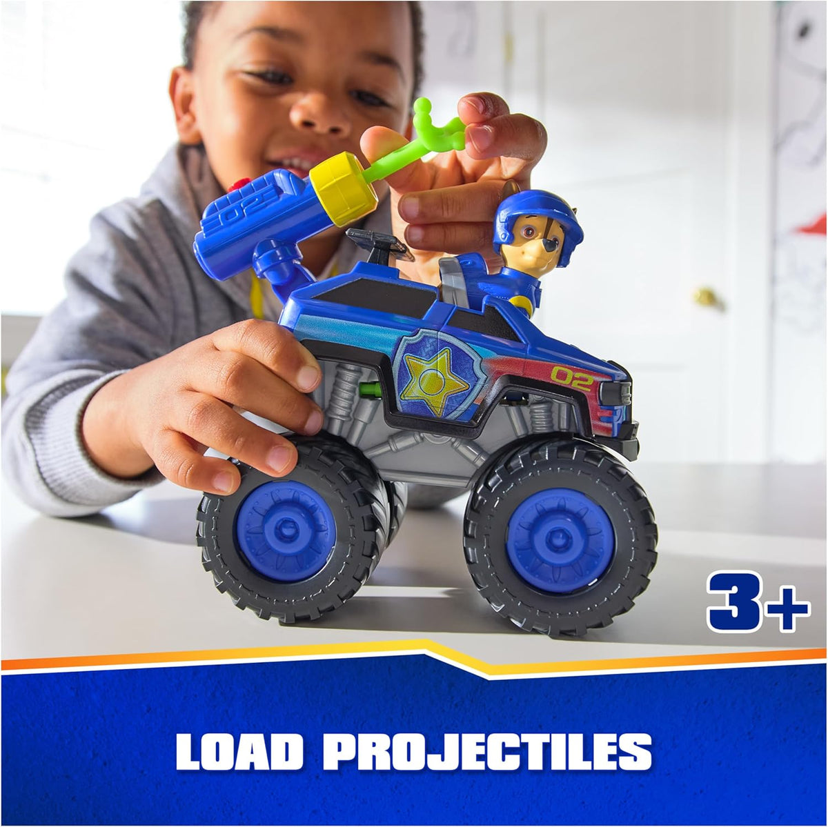 Chase’s Cruiser Toy Truck with Projectile Launcher and Action Figure L22938