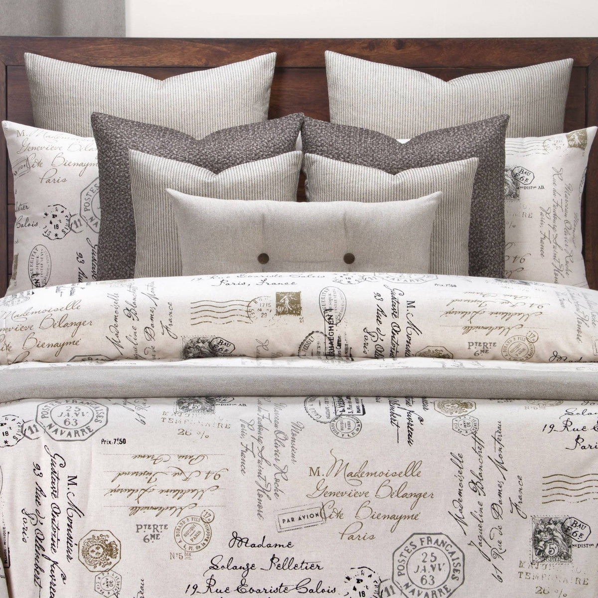 Linen Duvet Cover Set California King H412