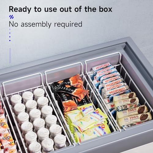 2 Pack 17.5 Inch Freezer Storage Bins with Handles C50534
