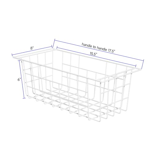 2 Pack 17.5 Inch Freezer Storage Bins with Handles C50534