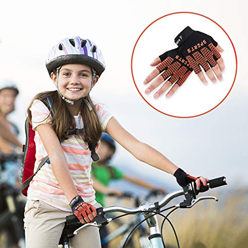 Kids Half Finger Cycling Gloves R545831