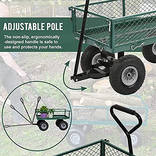 Green Utility Wagon with Steel Frame and 10in Tires G24540
