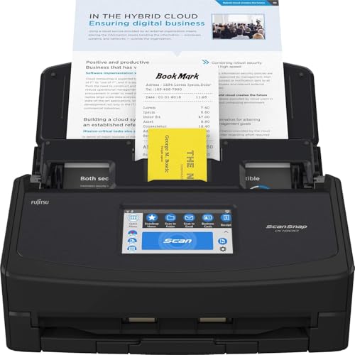 Large Touchscreen Document Scanner, Black H9930