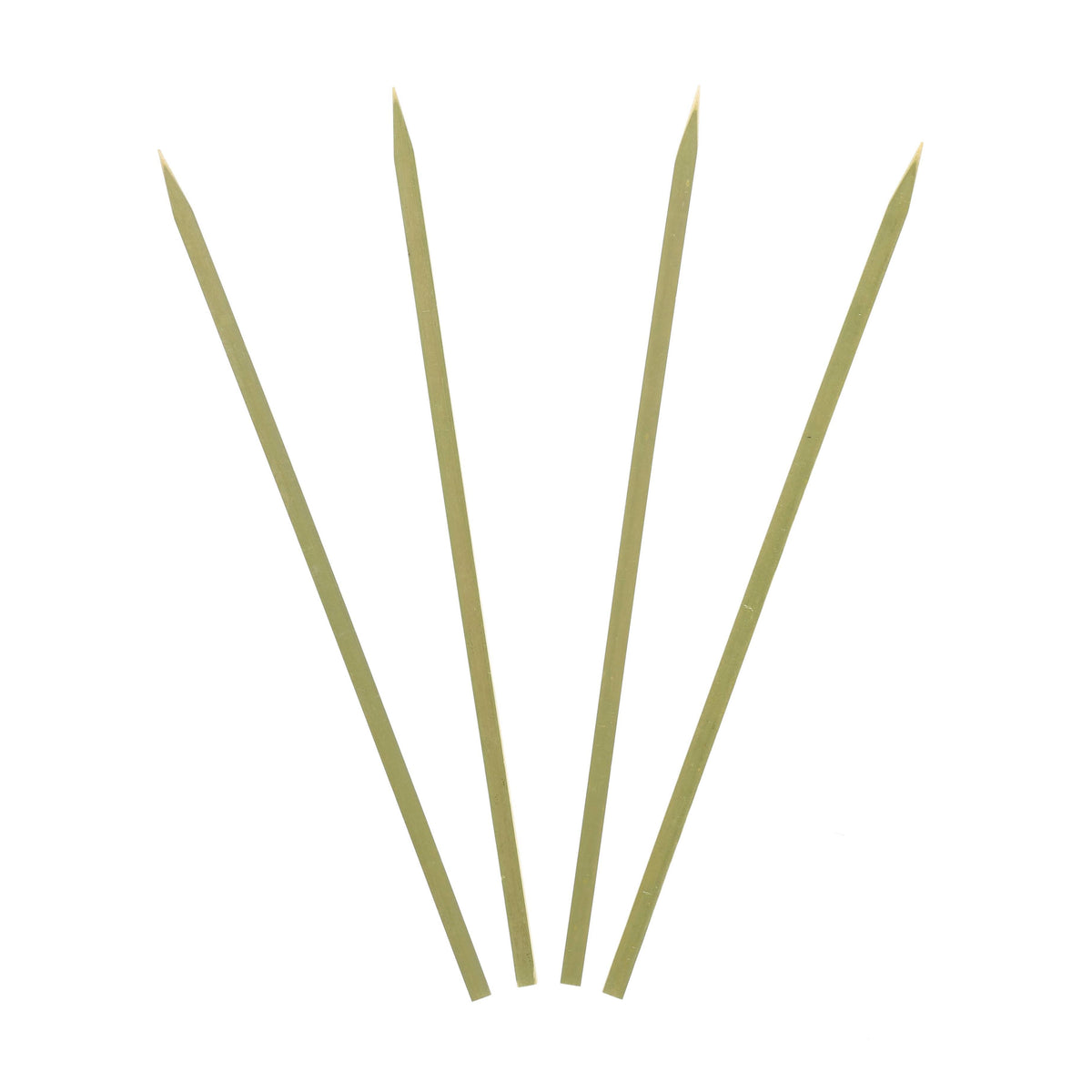 10 inch Bamboo Disposable Flat Skewers, Case of 3000 H986864