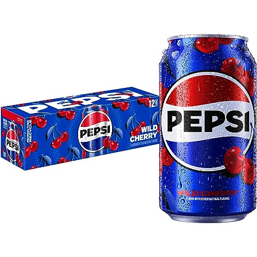 Wild Cherry Zero Sugar Cola Soda Pop, 12oz Cans (12 Pack) U383