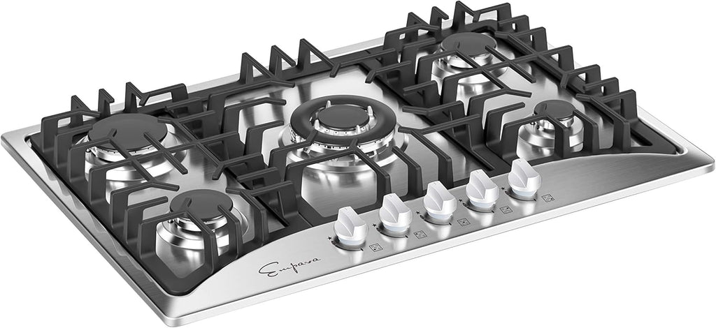 30" Stainless Steel Gas Stove Cooktop with 5 Burners R51221