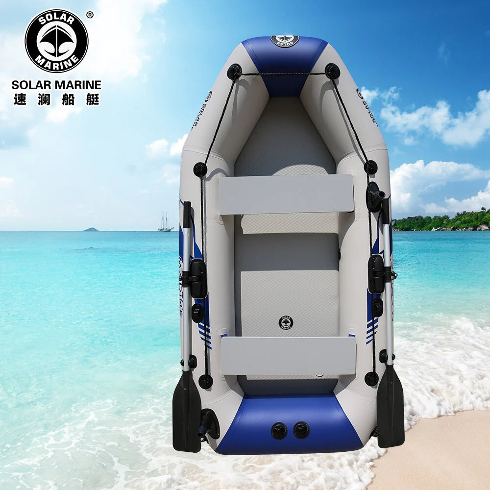 2.3m PVC Inflatable Rowing Boat with Oars and Pump A88199