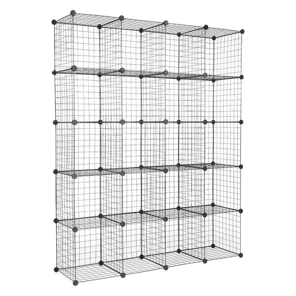 20-Cube Metal Grid Storage Shelves Organizer W860