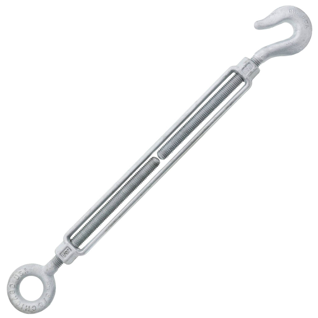 5/8 x 12 Hot Dip Galvanized Hook x Eye Turnbuckle X875