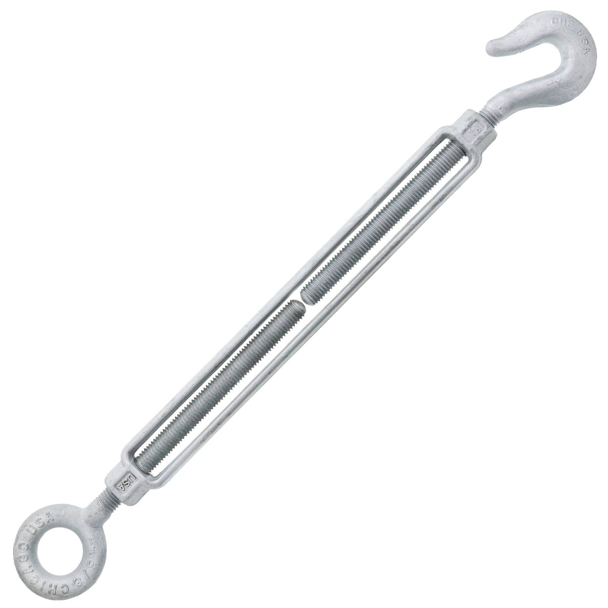 5/8 x 12 Hot Dip Galvanized Hook x Eye Turnbuckle X875