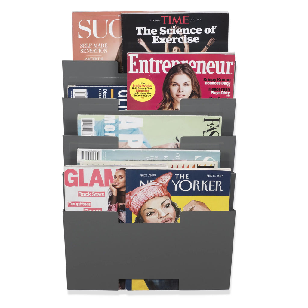 5 Tier Steel Magazine Rack Wall File Folder Organizer N932