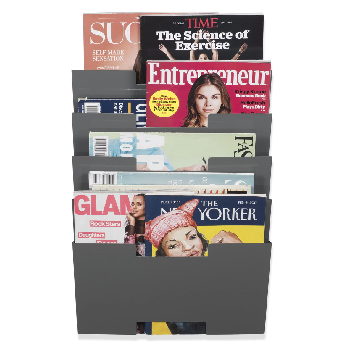 5 Tier Steel Magazine Rack Wall File Folder Organizer N932