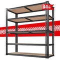 40" W 5 Tier Metal Shelving 2500LBS R9543