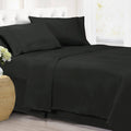 Black Microfiber Sheet Set Twin XL C7376